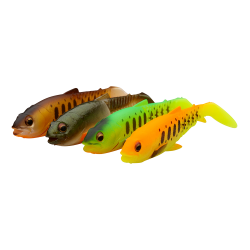 Craft Cannibal Paddletail 6,5 CM | 4G | Dark Water Mix 4 stuks