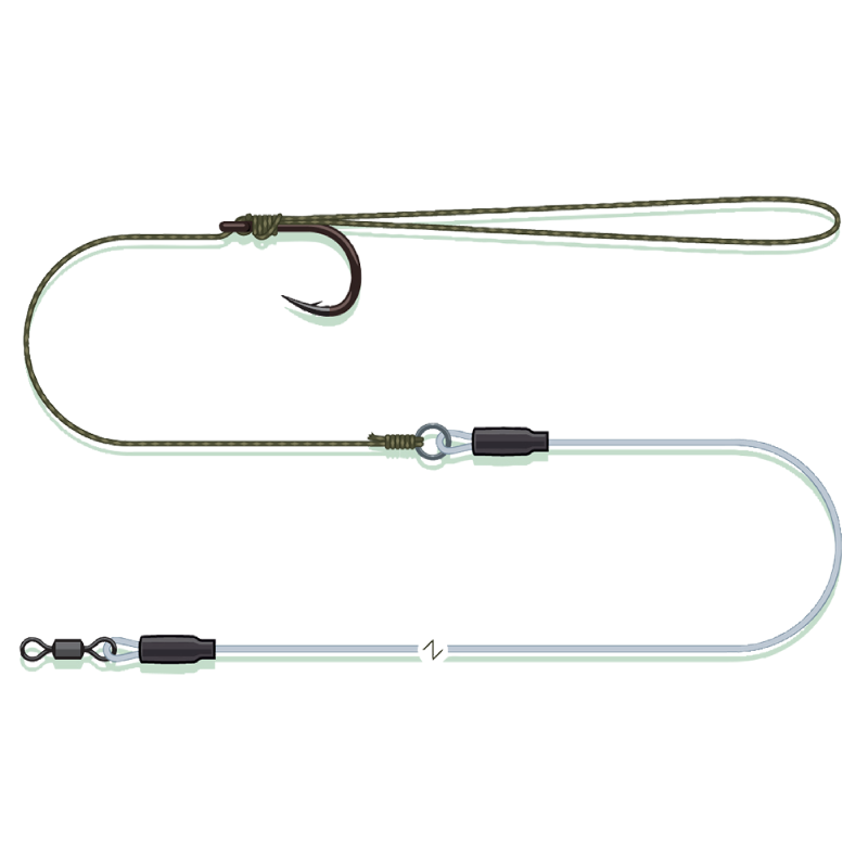 MadCat Combi Pellet rig 55 CM | Kant-en-klare meerval rig | Viskick.nl