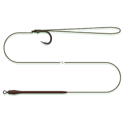 MadCat Standaard Pellet Rig | 55 CM | 0.80 MM |Haakmaat 1/0