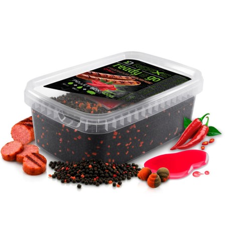 Delphin REAXE Ready&Go Pellet Box | Method Feeder Pellets | Viskick.nl