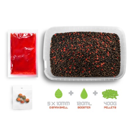 Delphin REAXE Ready&Go Pellet Box | Method Feeder Pellets | Viskick.nl