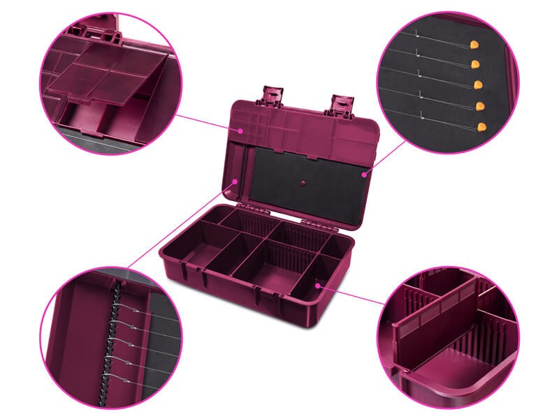 Delphin QueenBOX Mega Tackle Box | Rig Box | Viskick.nl