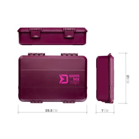 Delphin QueenBOX Mega Tackle Box | Rig Box | Viskick.nl