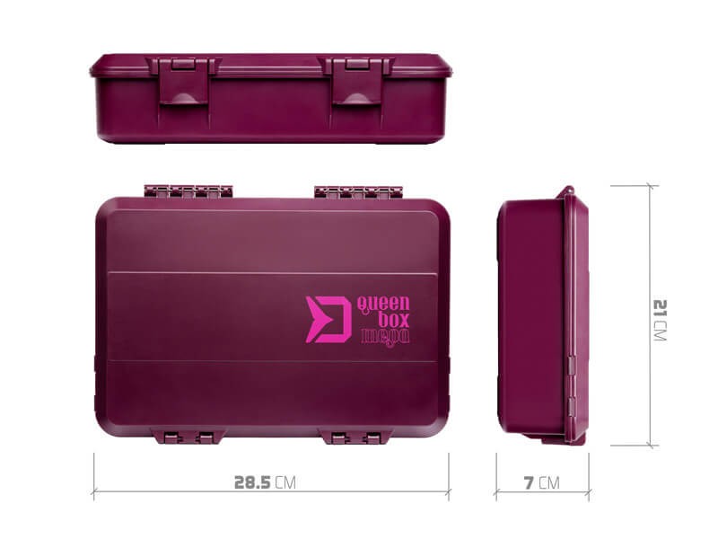 Delphin QueenBOX Mega Tackle Box | Rig Box | Viskick.nl